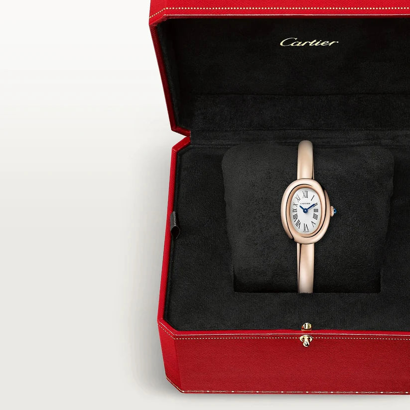 CARTIER Baignoire (Size 16) Mini 18-Karat Rose Gold Watch