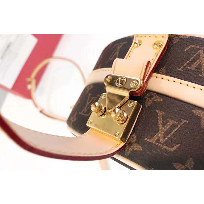Louis Vuitton LV Women Petite Boite Chapeau in Coated Monogram Canvas-Brown