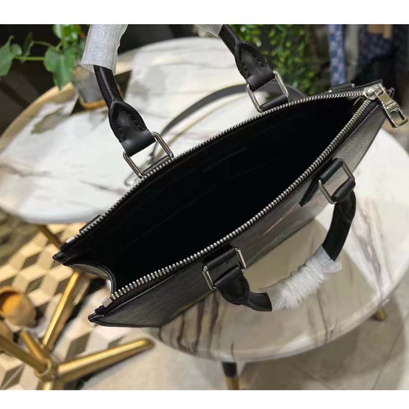 Louis Vuitton LV Unisex Sac Plat Cross Damier Graphite Coated Canvas