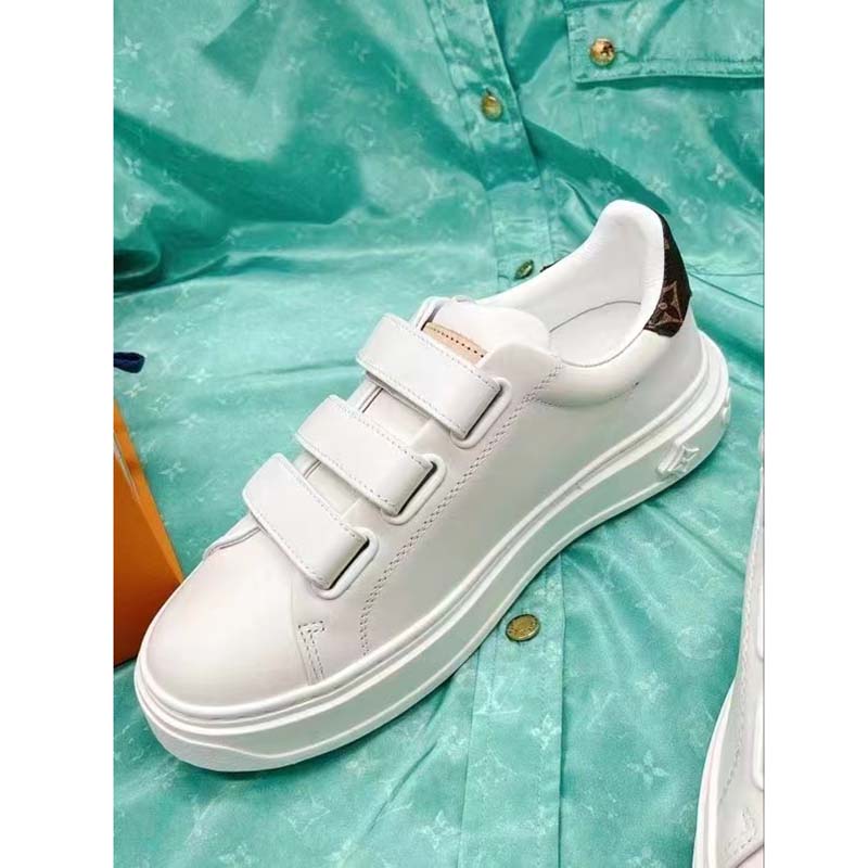 Louis Vuitton LV Unisex Time Out Sneaker Light Blue Smooth Calf Leather