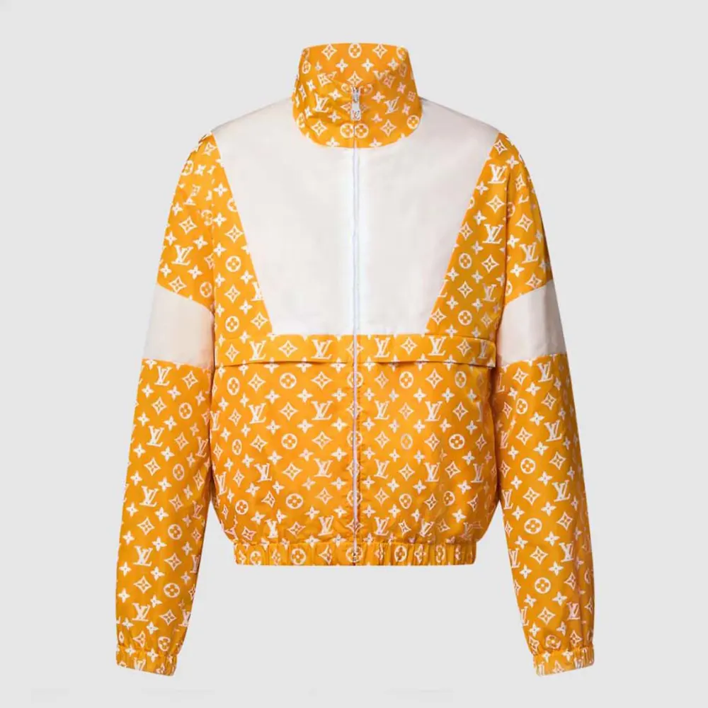 Louis Vuitton Women Monogram Printed Technical Track Top 1AFWJR