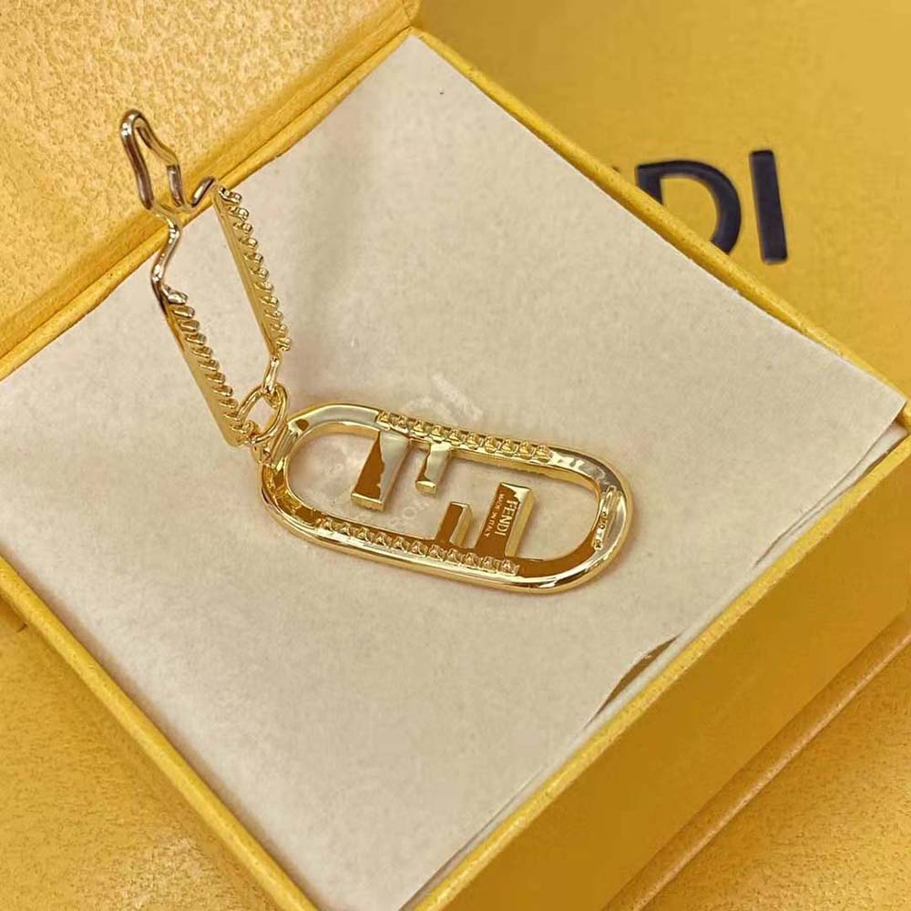 Fendi Women Hair Clip with Fendi O’Lock Motif