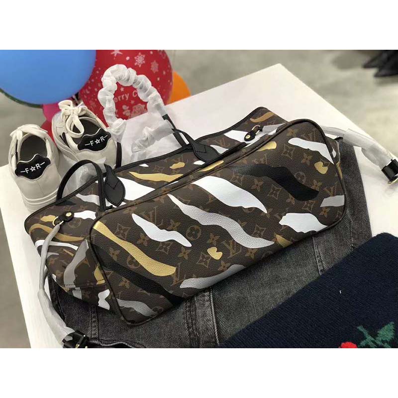 Louis Vuitton LV Unisex LVXLOL Neverfull MM Bag Monogram Canvas