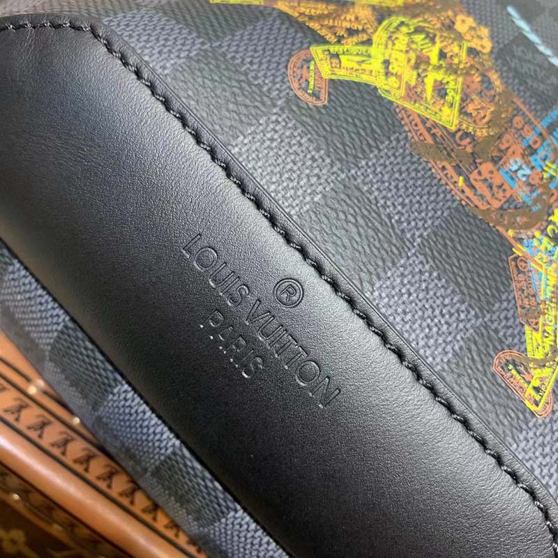 Louis Vuitton LV Unisex Avenue Sling Bag Damier Graphite Coated Canvas