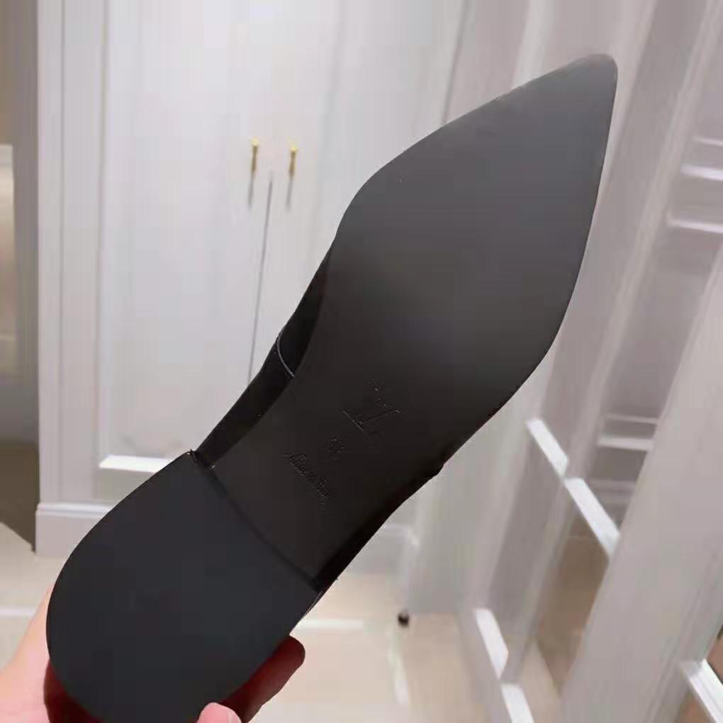 Louis Vuitton LV Women Jumble Flat Ankle Boot in Calf Leather and Rubber Outsole-Black