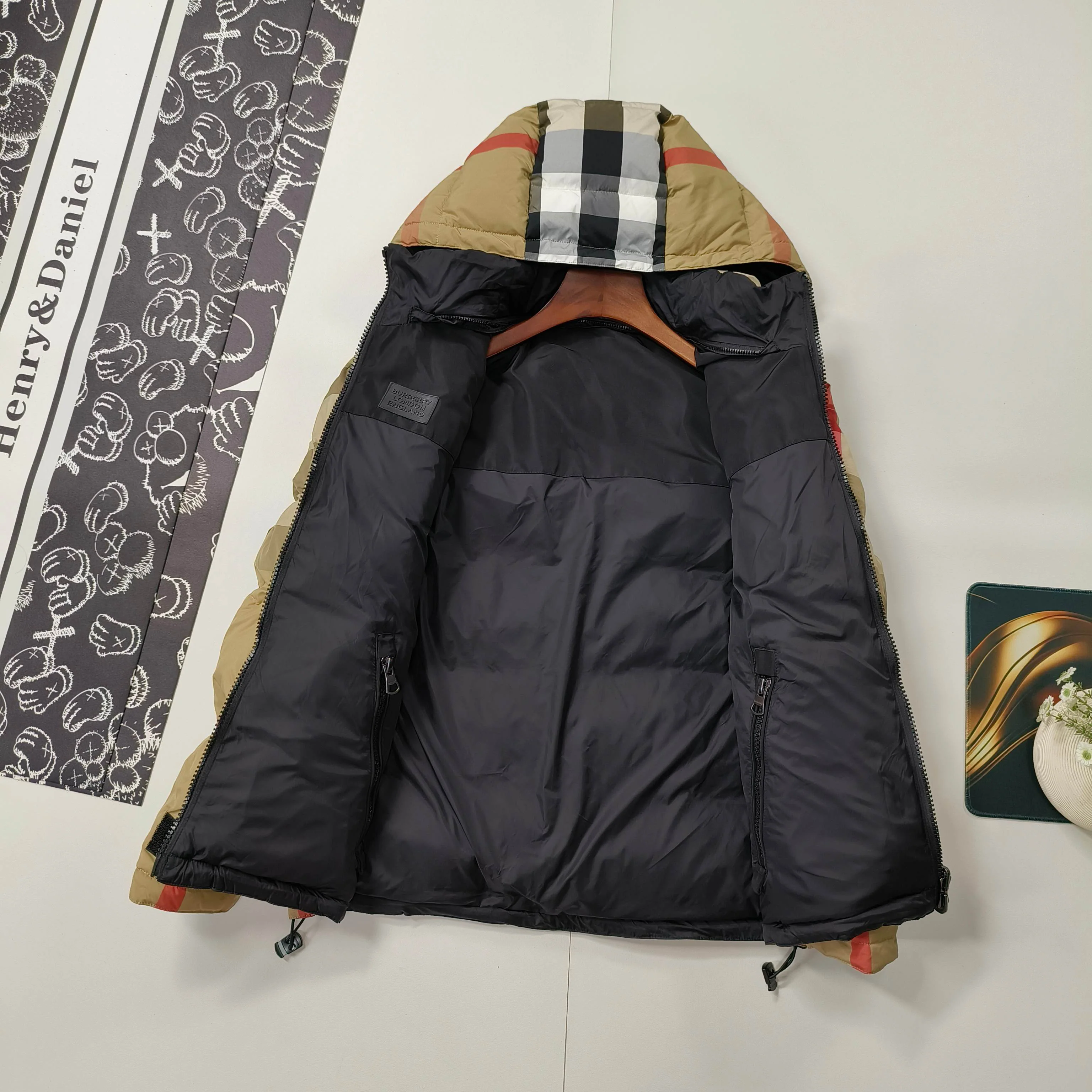 BB Reversible Plaid Down Jacket 0625111408