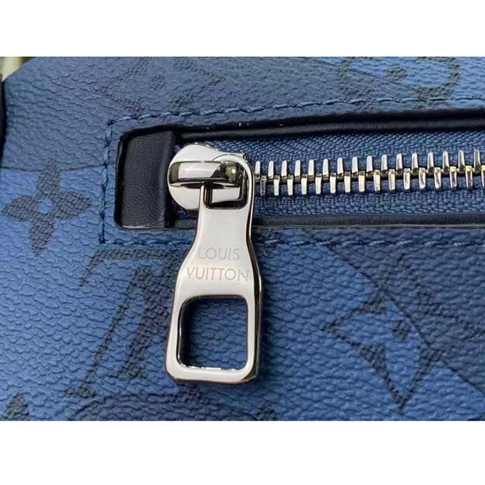 Louis Vuitton LV Unisex Discovery Bumbag Abyss Blue Monogram Aquagarden Coated Canvas