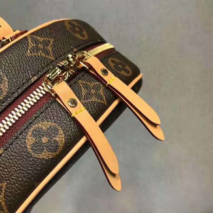 Louis Vuitton LV Women Boite Chapeau Souple MM in Monogram Coated Canvas-Brown