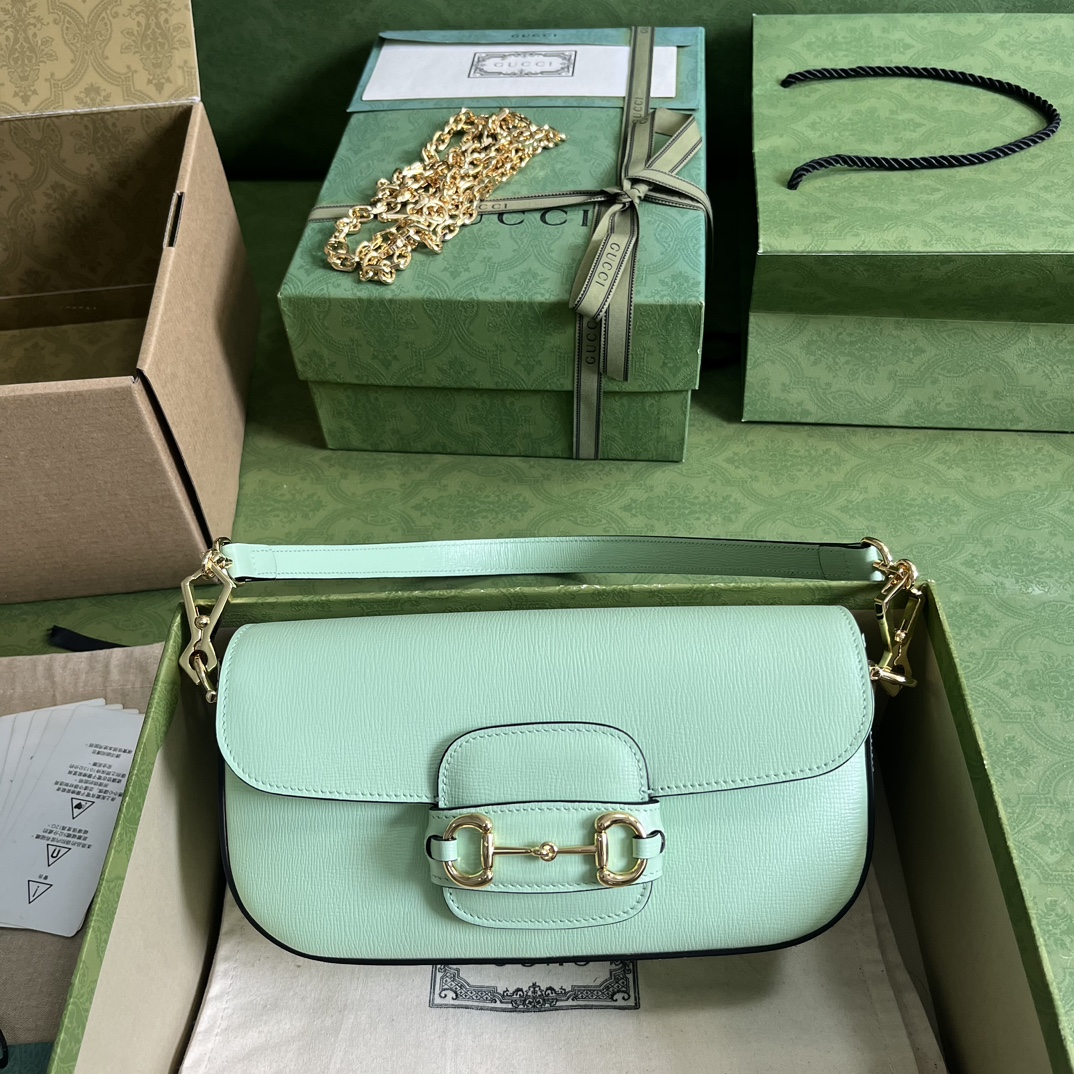 Gucci Women Dionysus Small Shoulder Bag Light Green Leather GG Supreme Canvas