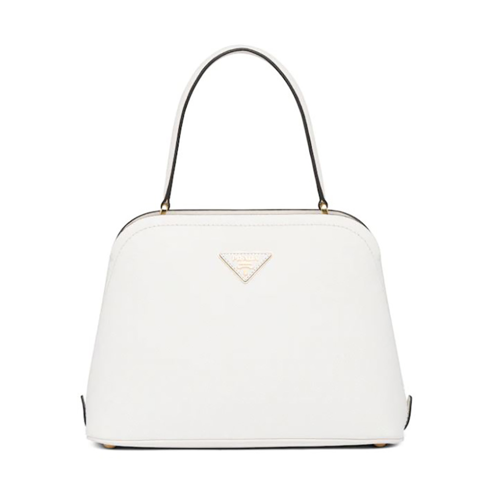 Prada Women Medium Saffiano Leather Prada Matinee Bag-White