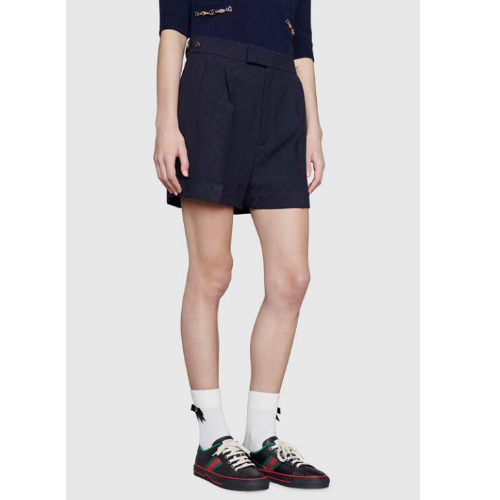 Gucci Unisex Gucci Tennis 1977 Sneaker Black Leather Green Red Web Flat