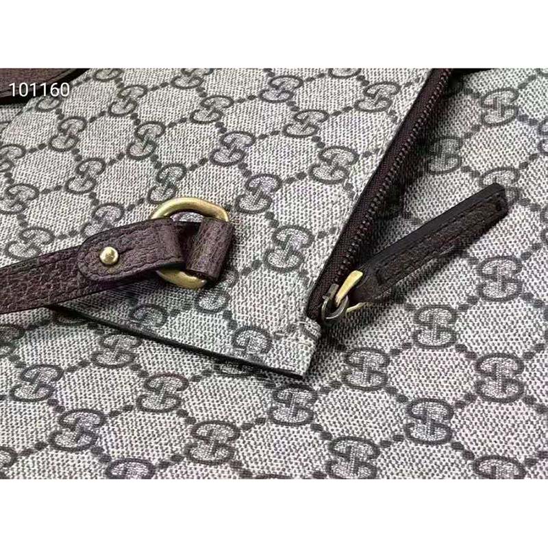 Gucci Unisex Ophidia Soft GG Supreme Medium Tote Beige/Ebony Supreme Canvas