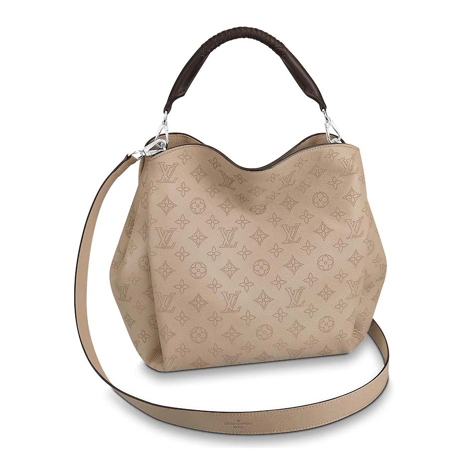 Louis Vuitton LV Women Babylone PM Bag in Mahina Perforated Calf Leather