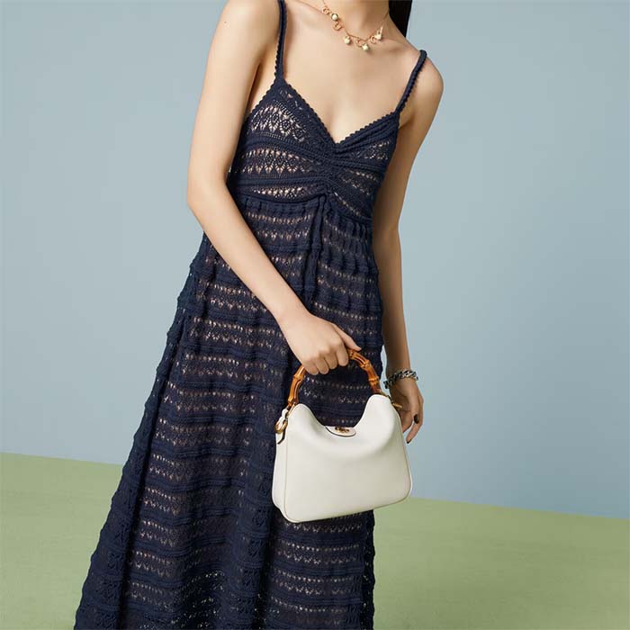 Gucci Unisex Diana Small Shoulder Bag White Leather Double G