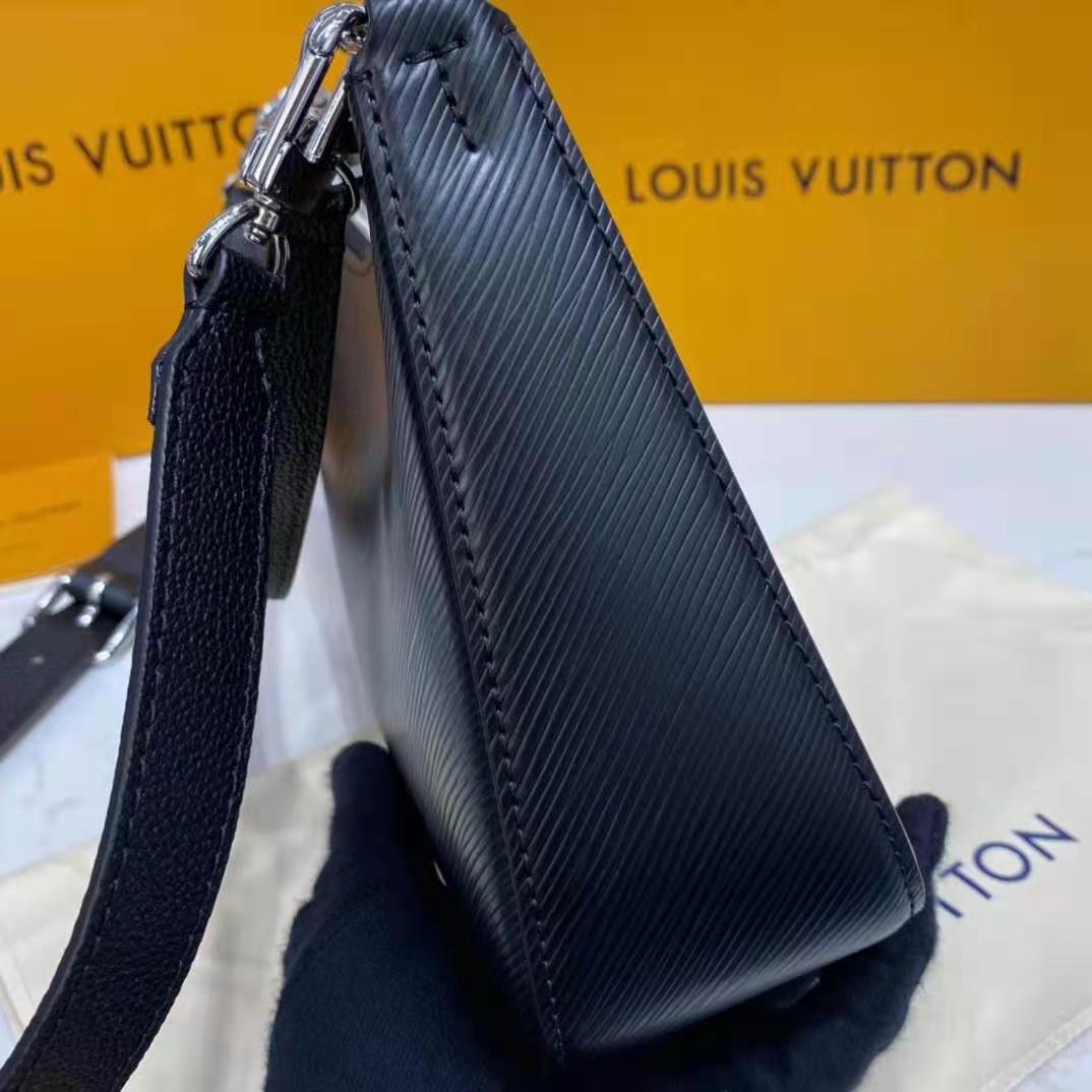 Louis Vuitton LV Women Marelle Handbag Black Epi Grained Cowhide Leather Canvas