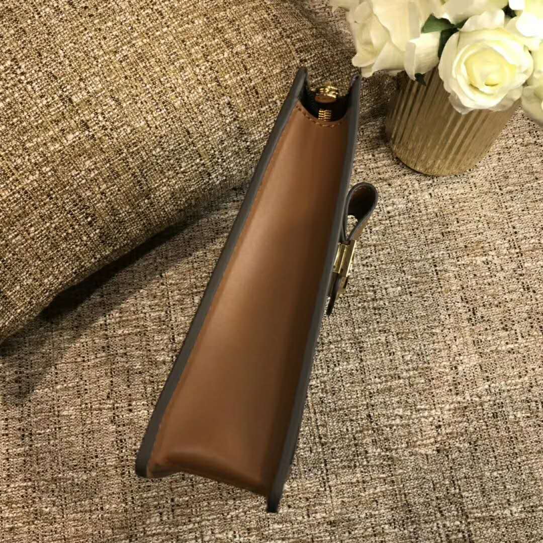 Louis Vuitton LV Women Pochette Dauphine Monogram Canvas-Brown