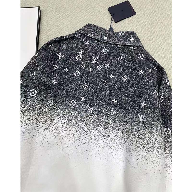Louis Vuitton Women LV Workwear Shirt Cotton Grey Loose Fit
