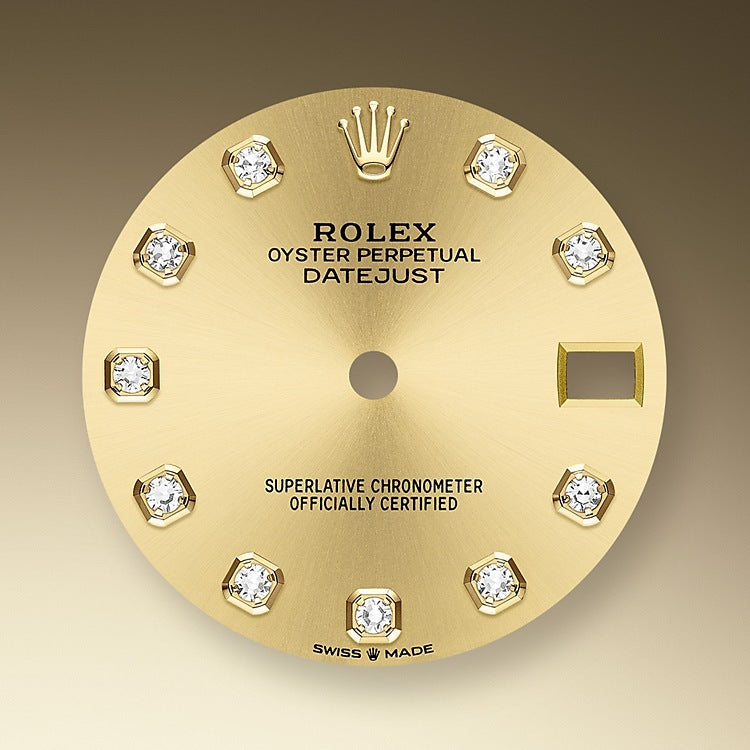 Rolex Datejust 31, Oystersteel, 18kt Yellow Gold and diamonds, Ref# 278343RBR-0026