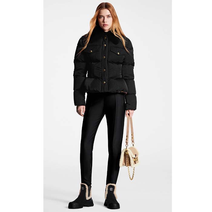 Louis Vuitton Women Shoes LV Ruby Flat Ankle Boot Black Suede Calf Leather Shearling