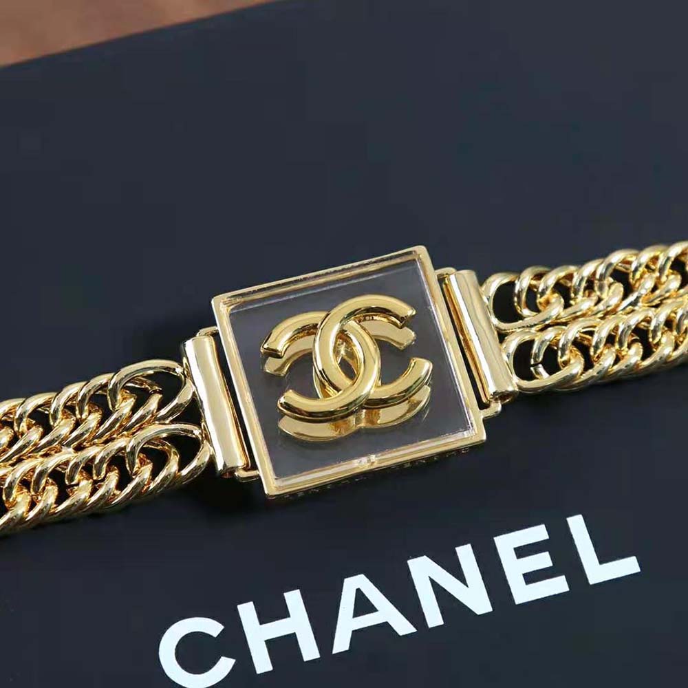 Chanel Women Choker in Metal & Resin