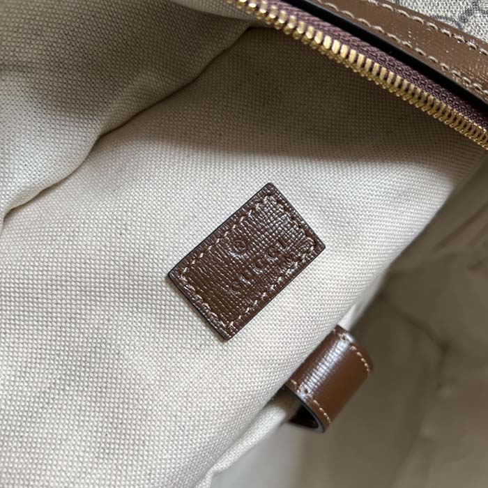 Gucci Unisex Backpack Interlocking G Beige Ebony GG Supreme Canvas