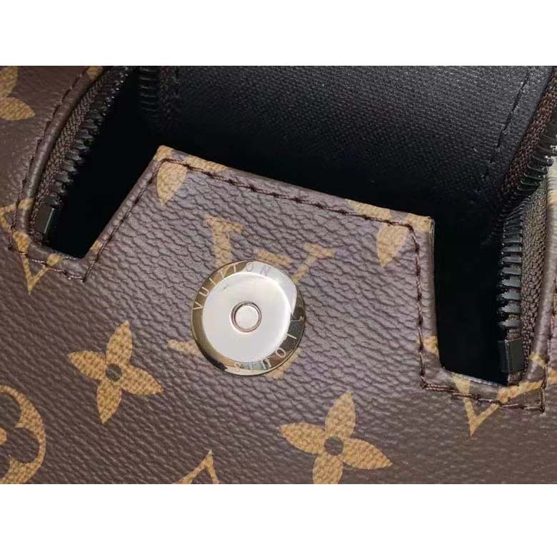 Louis Vuitton LV Unisex Dopp Kit Toilet Pouch Monogram Macassar Coated Canvas