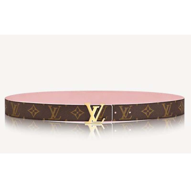 Louis Vuitton Unisex LV Initials 30 mm Reversible Belt Monogram Canvas Calf Leather