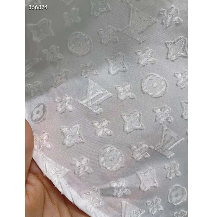 Louis Vuitton Women LV Long Sleeved Fitted Shirt Cotton Blanc Optique White Regular Fit