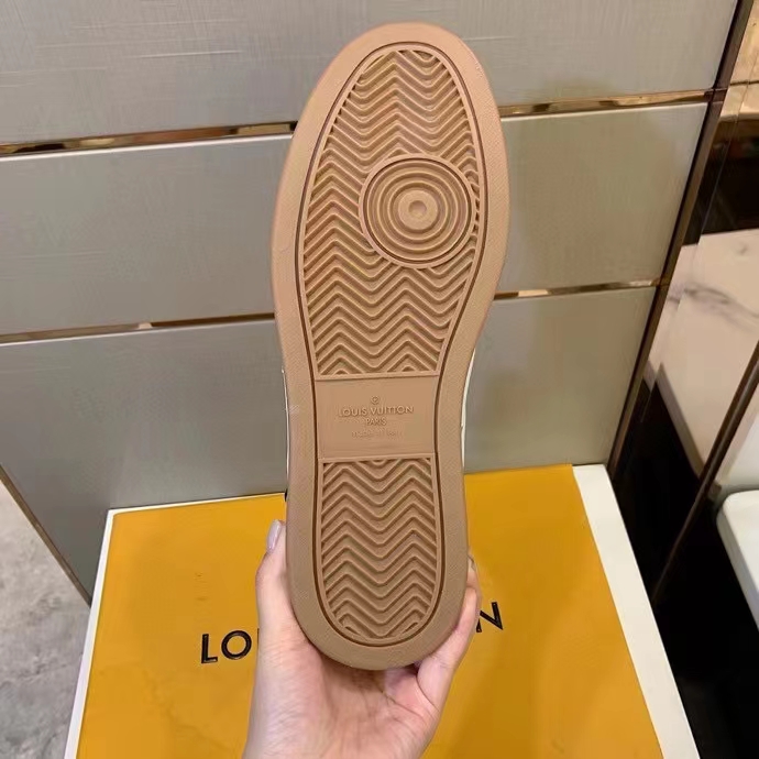 Louis Vuitton LV Unisex Rivoli Sneaker Boot Black Brown Calf Leather Monogram Canvas