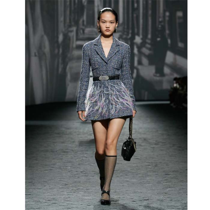 Chanel Women CC 22 Mini Handbag Shiny Crumpled Calfskin Gold-Tone Metal Black