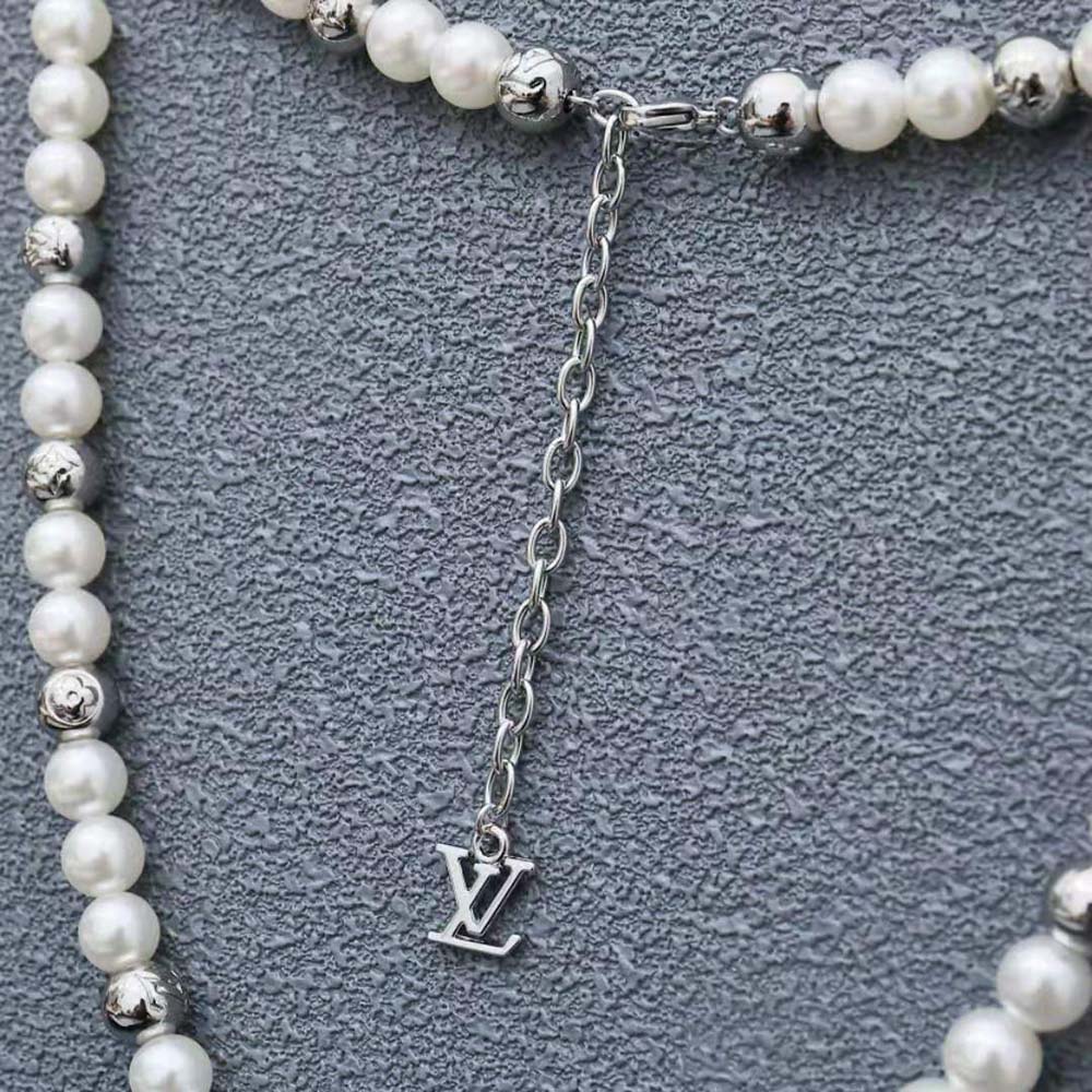 Louis Vuitton Unisex Monogram Pearls Necklace