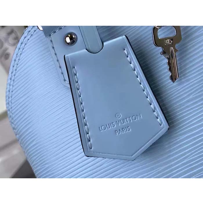 Louis Vuitton LV Women Alma BB Handbag Cloud Blue Epi Grained Smooth Cowhide Leather