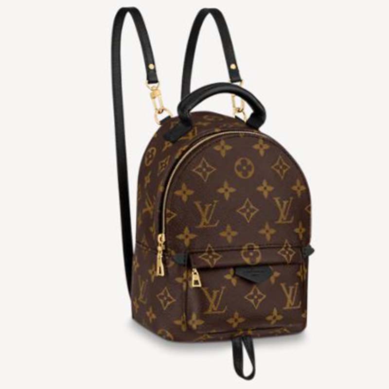 Louis Vuitton LV Unisex Palm Springs Mini Monogram Coated Canvas Textile Lining