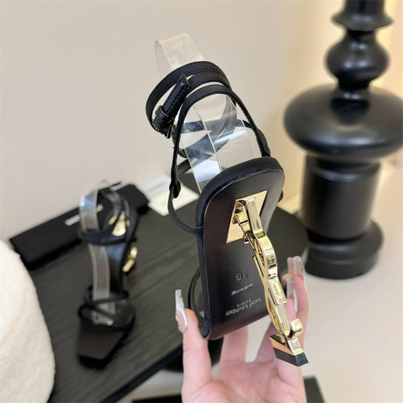 Opyum YSL Logo Heel Wrap-Ankle Sandal 0425020501