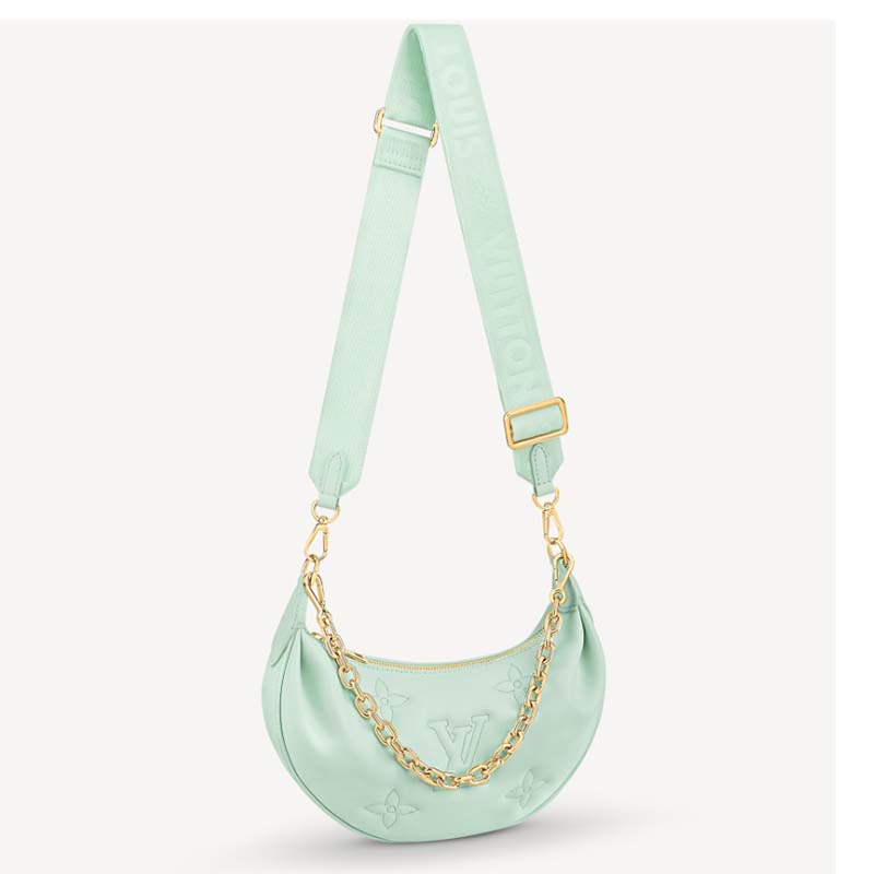 Louis Vuitton LV Women Over The Moon Vert D’Eau Green Quilted Embroidered Calf