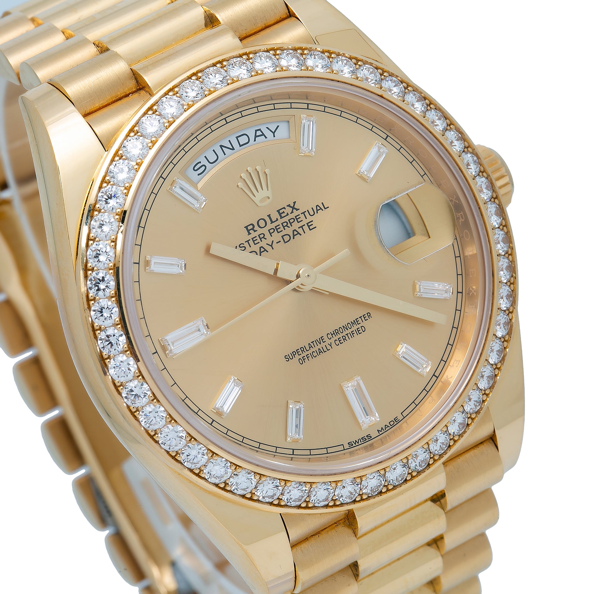 Rolex Day-Date 40 Ref 228348 Diamond Dial & Bezel