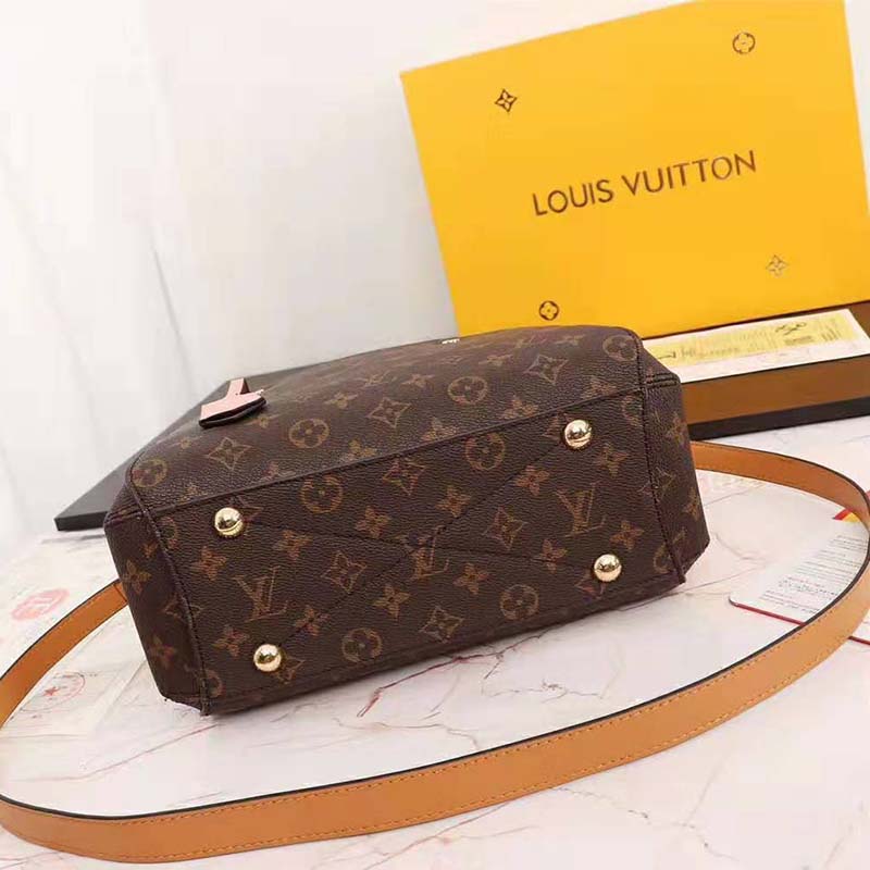 Louis Vuitton LV Women Montaigne BB Handbag in Monogram Canvas-Brown