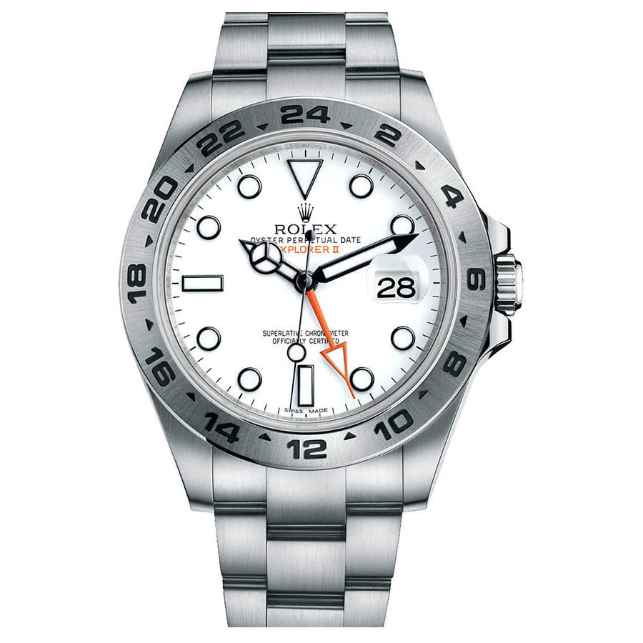 Rolex Explorer II White Dial Men's Watch 216570-0001