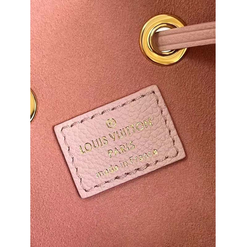 Louis Vuitton LV Women NéoNoé Bucket Bag Pink Sprayed Embossed Grained Cowhide