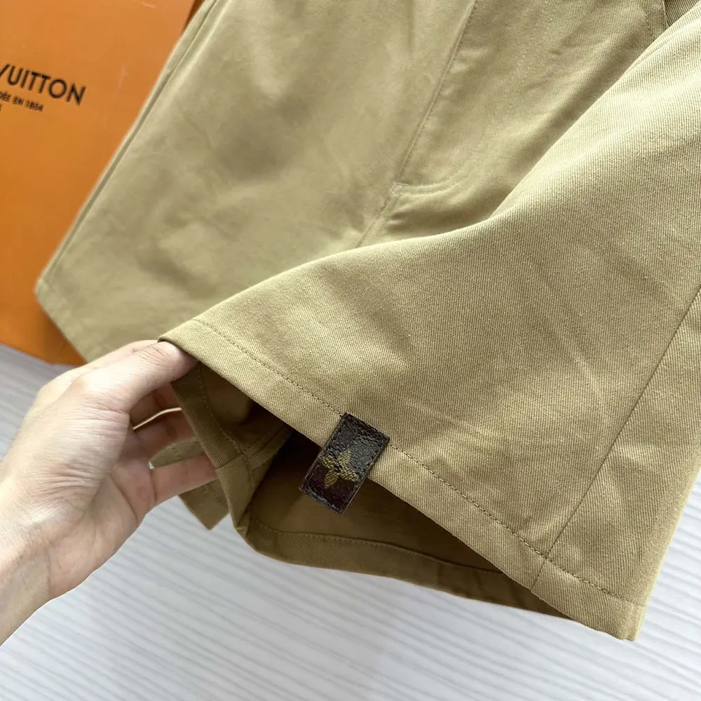 Louis Vuitton Women LV Straight-Cut Gabardine Shorts 1AFPGE