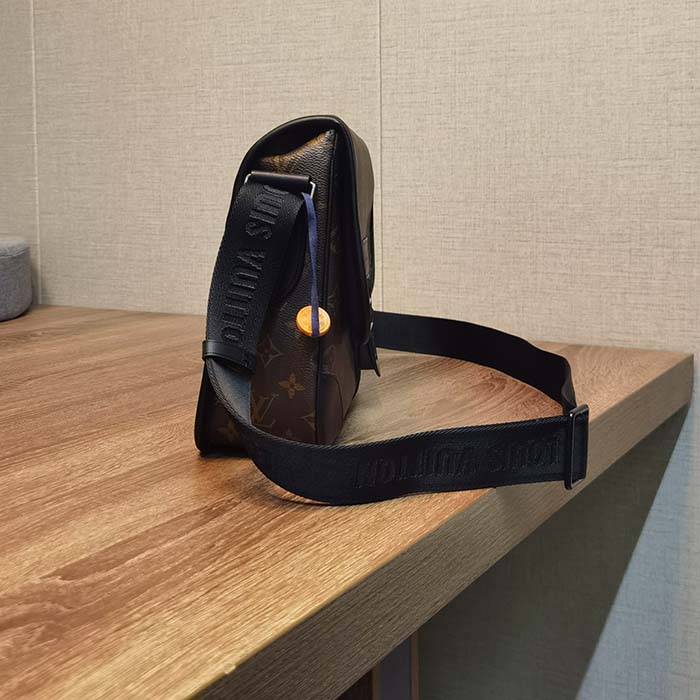 Louis Vuitton LV Unisex Archy Messenger GM Bag Monogram Macassar Coated Canvas