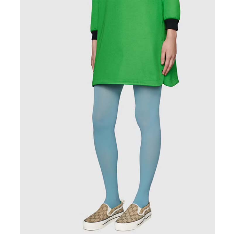 Gucci Unisex GG Tennis 1977 Slip On Sneaker Beige Ebony GG Supreme Canvas