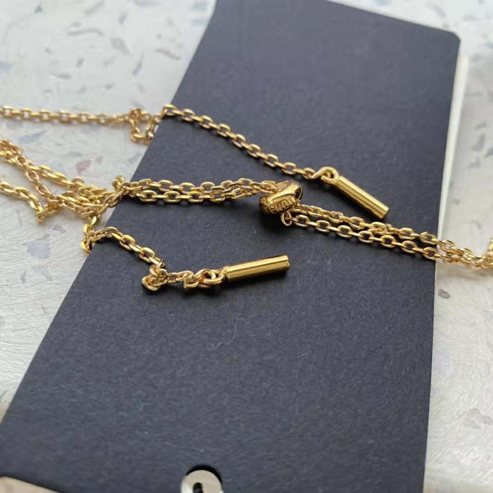 Fendi Women Pico Peekaboo Charm Light Black Nappa Leather Charm