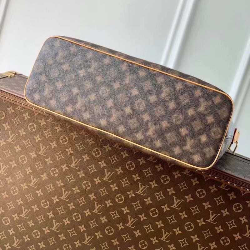 Louis Vuitton LV Women Lock It Tote Blurry Monogram Coated Canvas Cowhide Leather