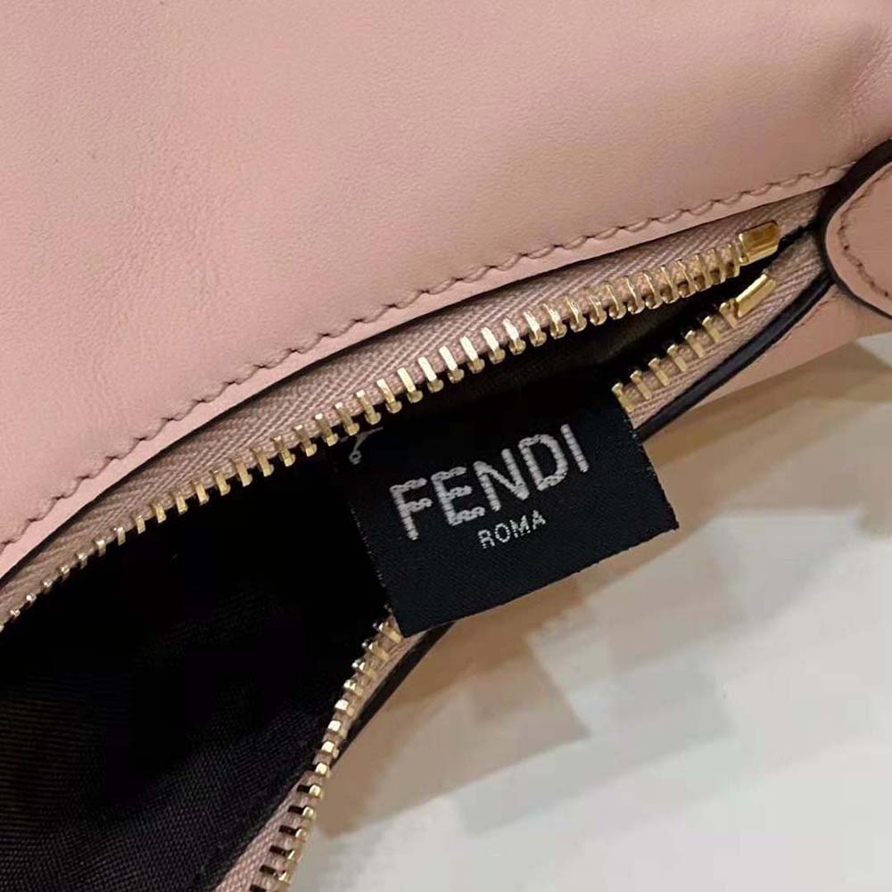 Fendi Women Fendigraphy Small Pale Pink Leather Bag