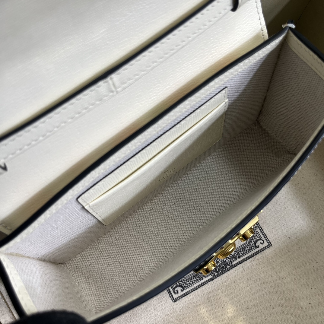 Gucci Unisex Animal Print Mini Bag Beige Ebony GG Supreme Canvas