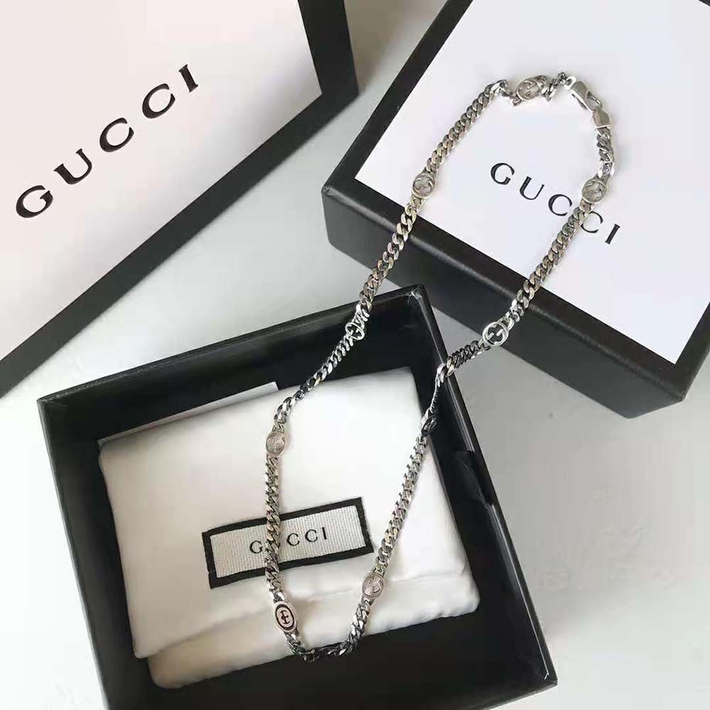 Gucci Women Thin Interlocking G Necklace