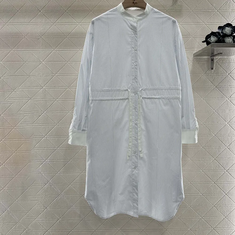 Gucci Women Cotton Fil Coupé Shirt Dress 832072Z7ASD