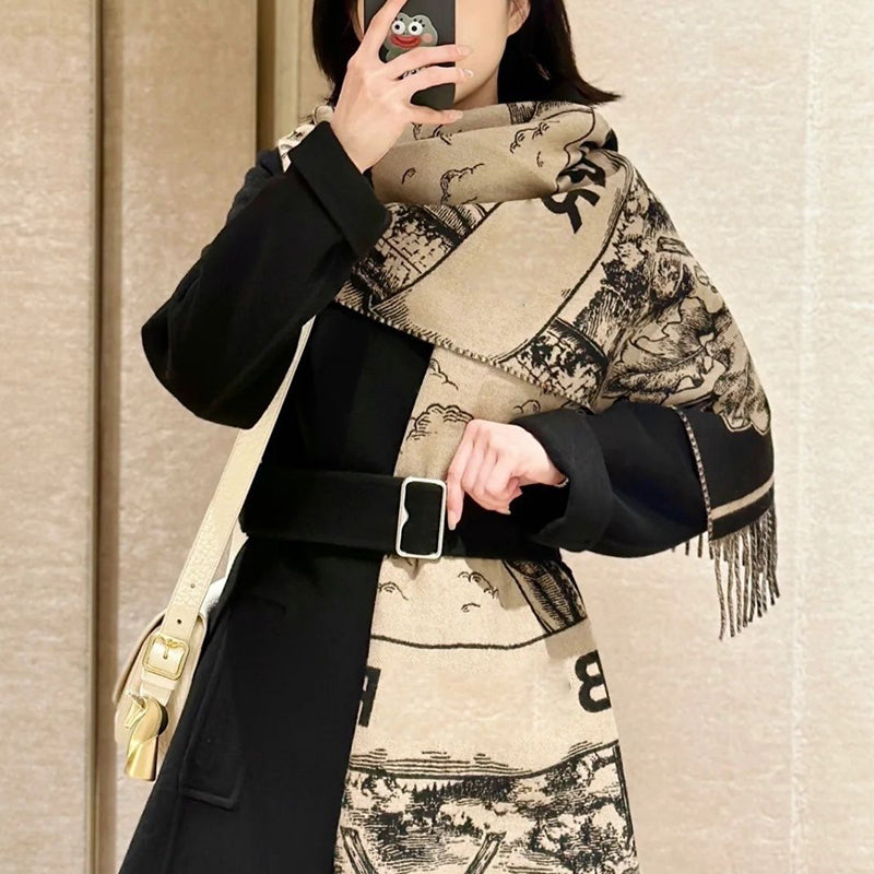 Fashion and versatile reversible warm scarf PD1023111722