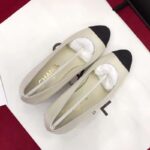 Chanel Women Pumps Lambskin Grosgrain Shoes White